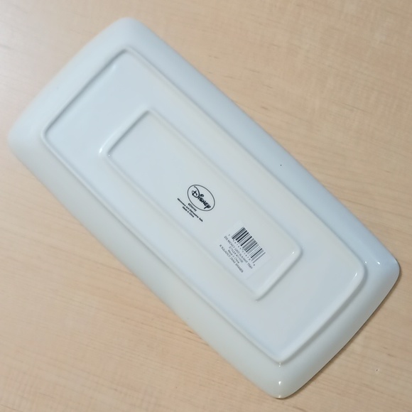 Mickey Mouse Goofy Grid Black White Ceramic Serving Platter Tray Plate - Picture 5 of 6